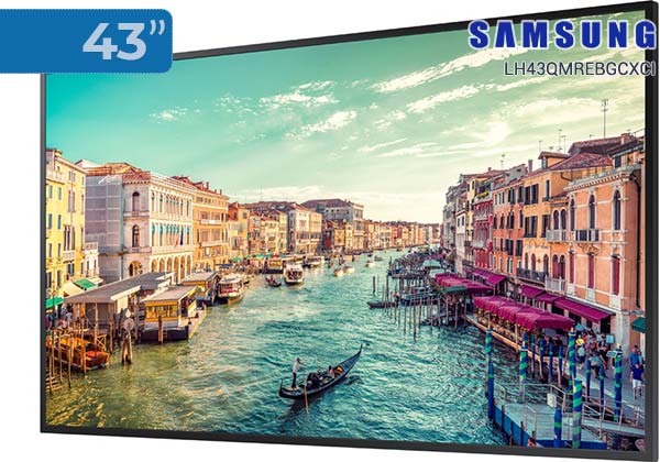 Профессиональный дисплей – рекламный монитор Samsung QM43R Рекламный монитор Samsung QM43R, перспектива