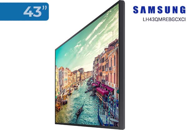 Профессиональный дисплей – рекламный монитор Samsung QM43R Рекламный монитор Samsung QM43R, вид под углом